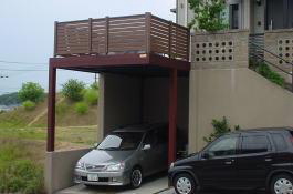 �E�b�h�f�b�L�d�l�̃J�[�|�[�g�u�E�b�h�K���[�W�v �{�H��ʐ^�E�ޗǎs