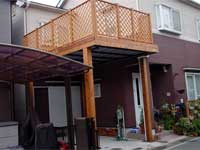 �E�b�h�f�b�L�d�l�̃J�[�|�[�g�u�E�b�h�K���[�W�v �{�H��ʐ^�E���R�s